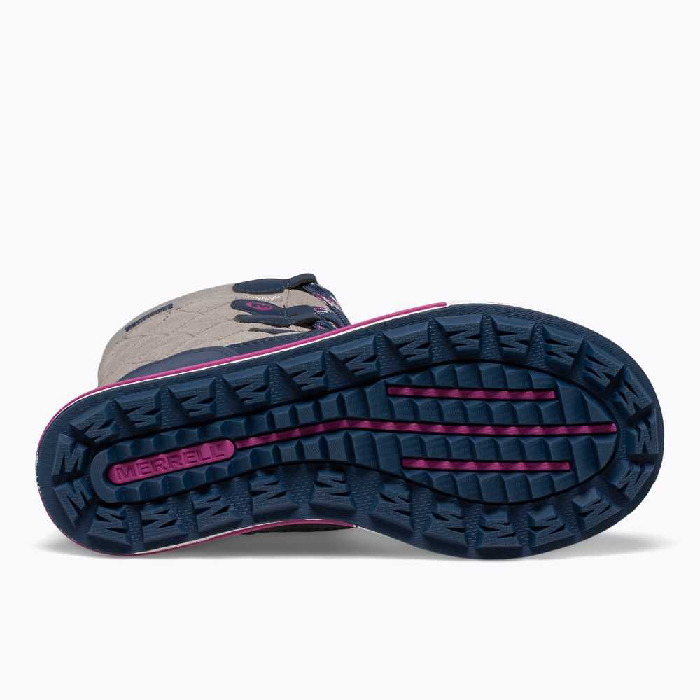 Grey/Navy Girls' Merrell Heidi Waterproof Boots | Dubai-0983561