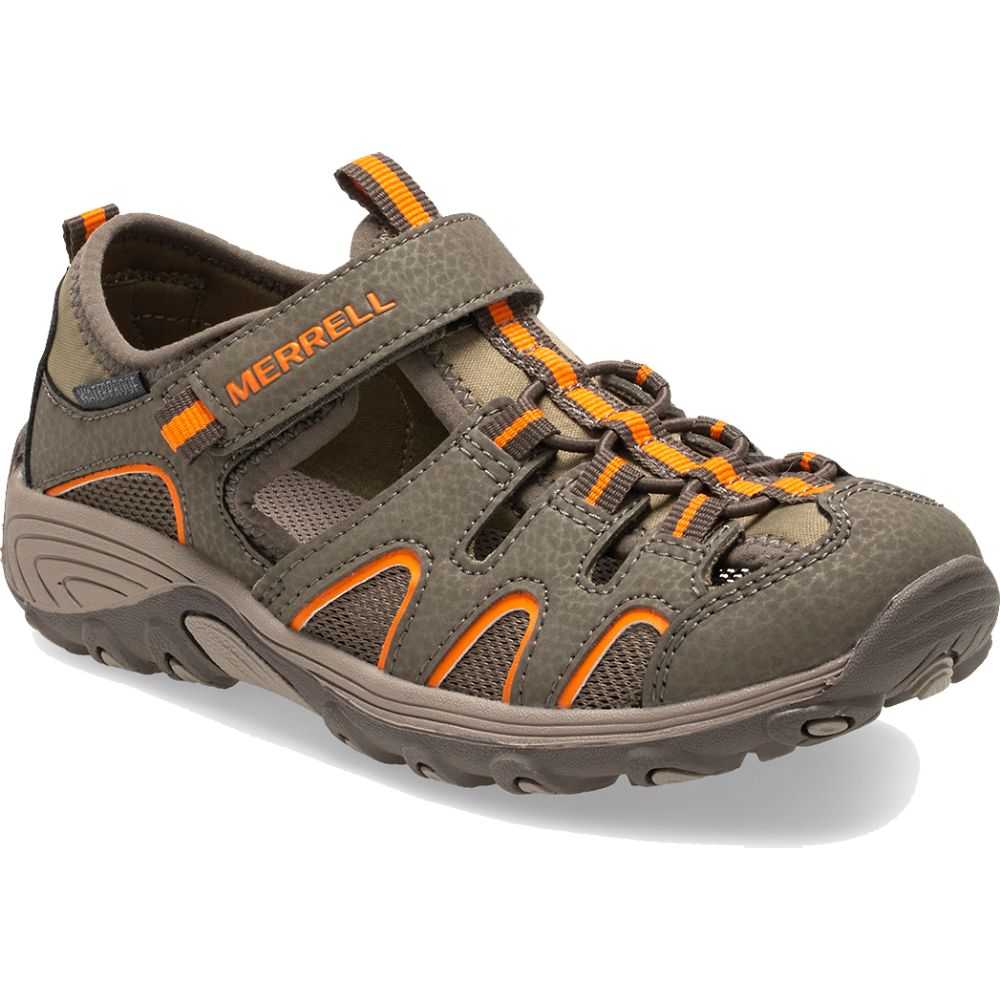 Grey/Orange Boys' Merrell Hydro H2O Sandals | Dubai-0251349