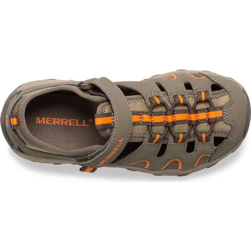 Grey/Orange Boys' Merrell Hydro H2O Sandals | Dubai-0251349