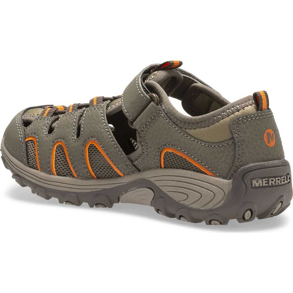 Grey/Orange Boys' Merrell Hydro H2O Sandals | Dubai-0251349