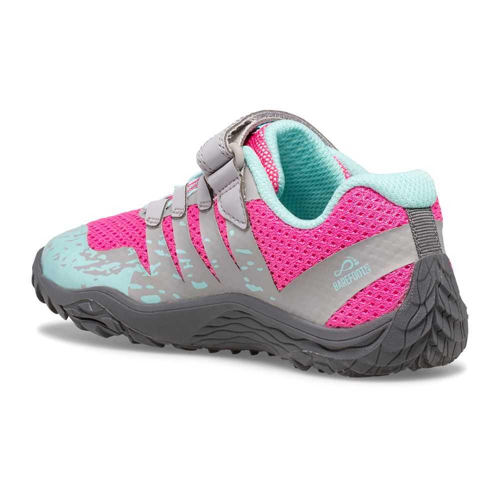 Grey/Pink Boys' Merrell Trail Glove 5 Sneakers | Dubai-2940165