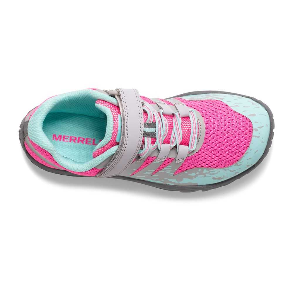 Grey/Pink Boys' Merrell Trail Glove 5 Sneakers | Dubai-2940165