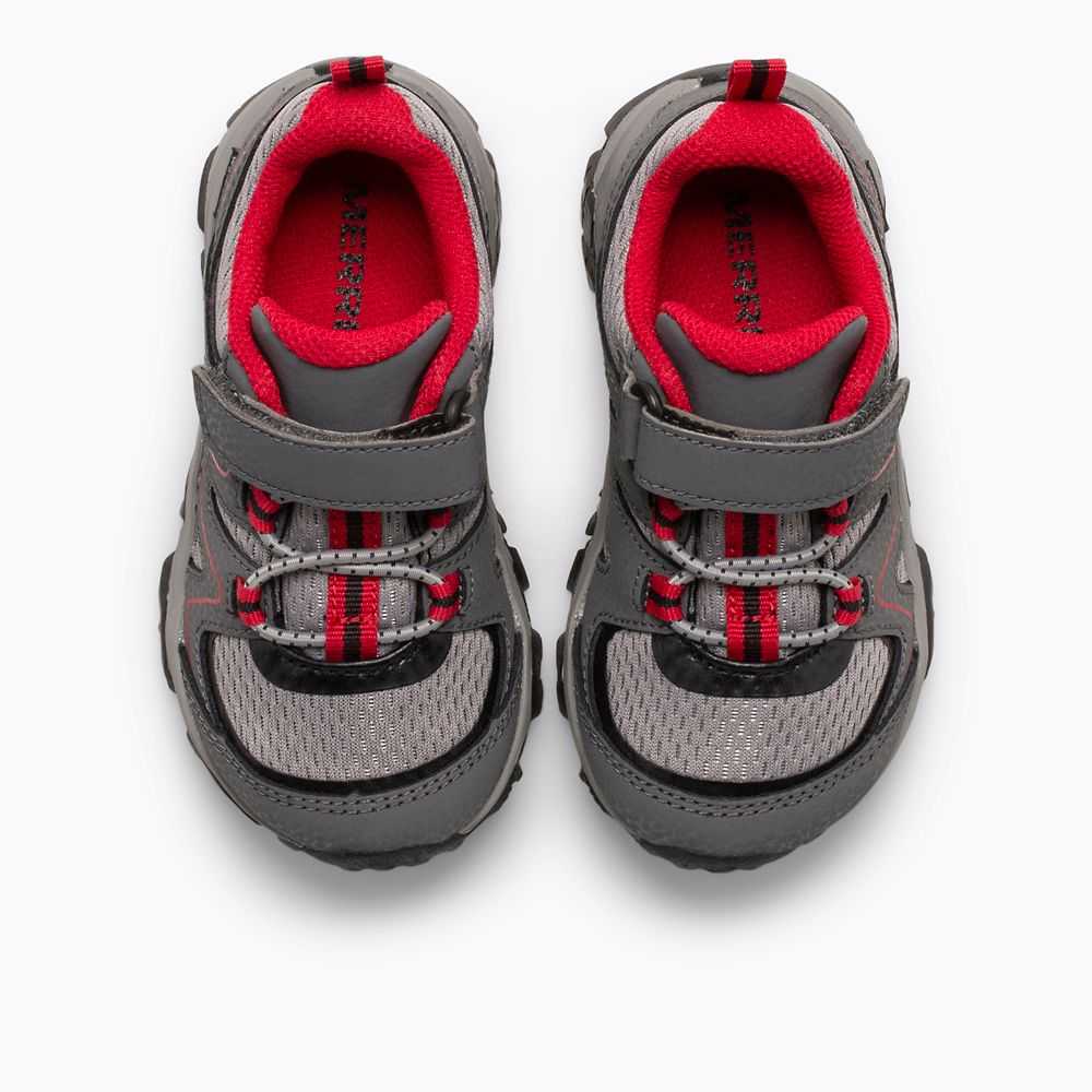 Grey/Red/Black Boys' Merrell Trail Quest Sneakers | Dubai-4950218