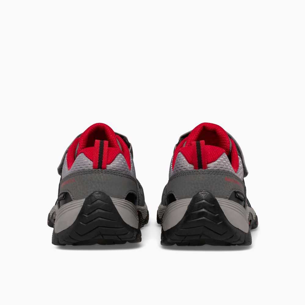 Grey/Red/Black Boys' Merrell Trail Quest Sneakers | Dubai-6980275