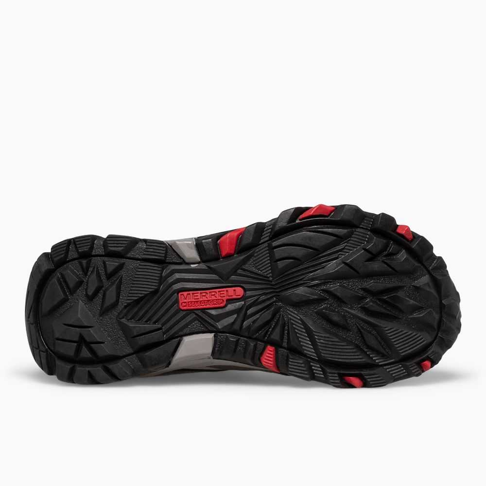 Grey/Red/Black Boys' Merrell Trail Quest Sneakers | Dubai-6980275