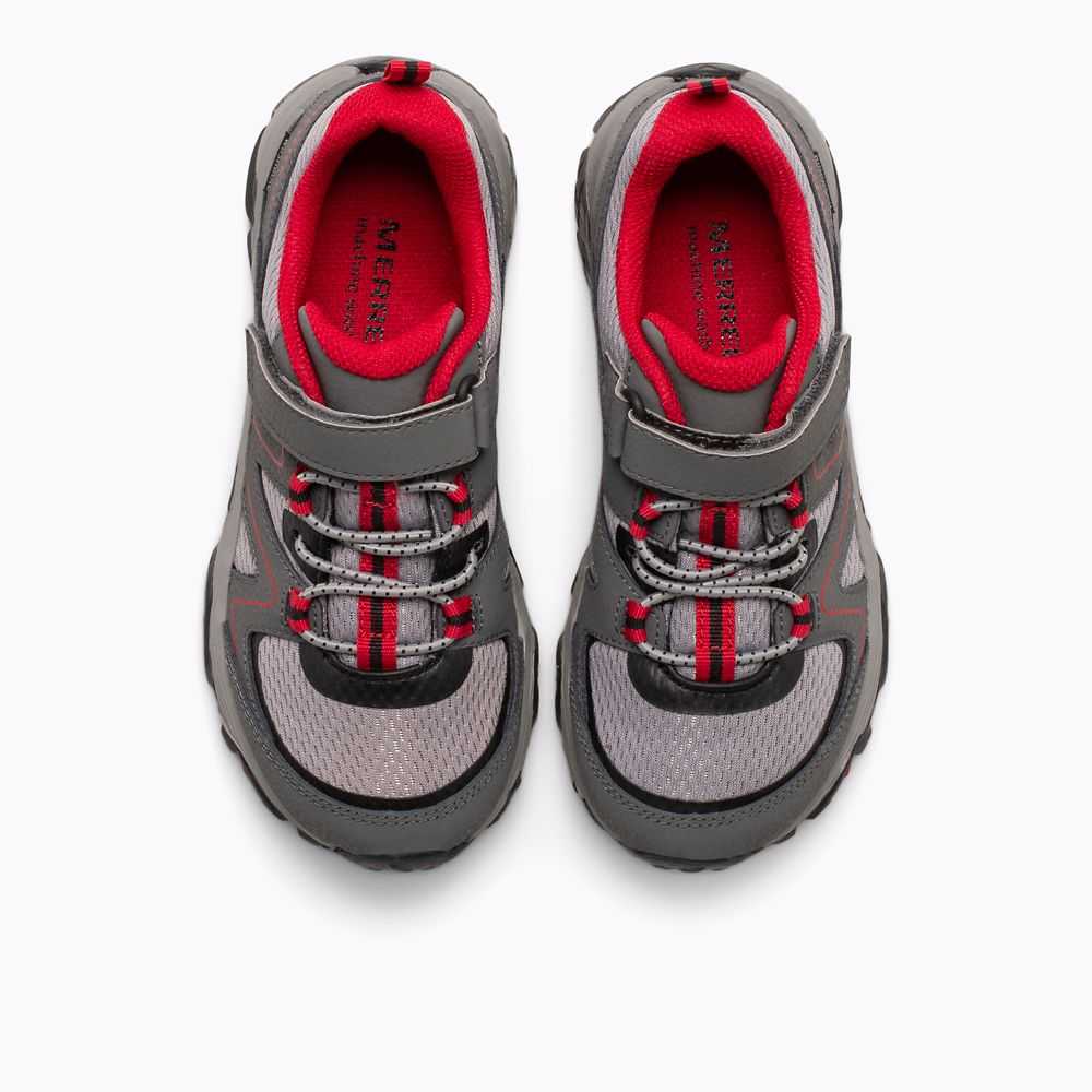 Grey/Red/Black Boys' Merrell Trail Quest Sneakers | Dubai-6980275