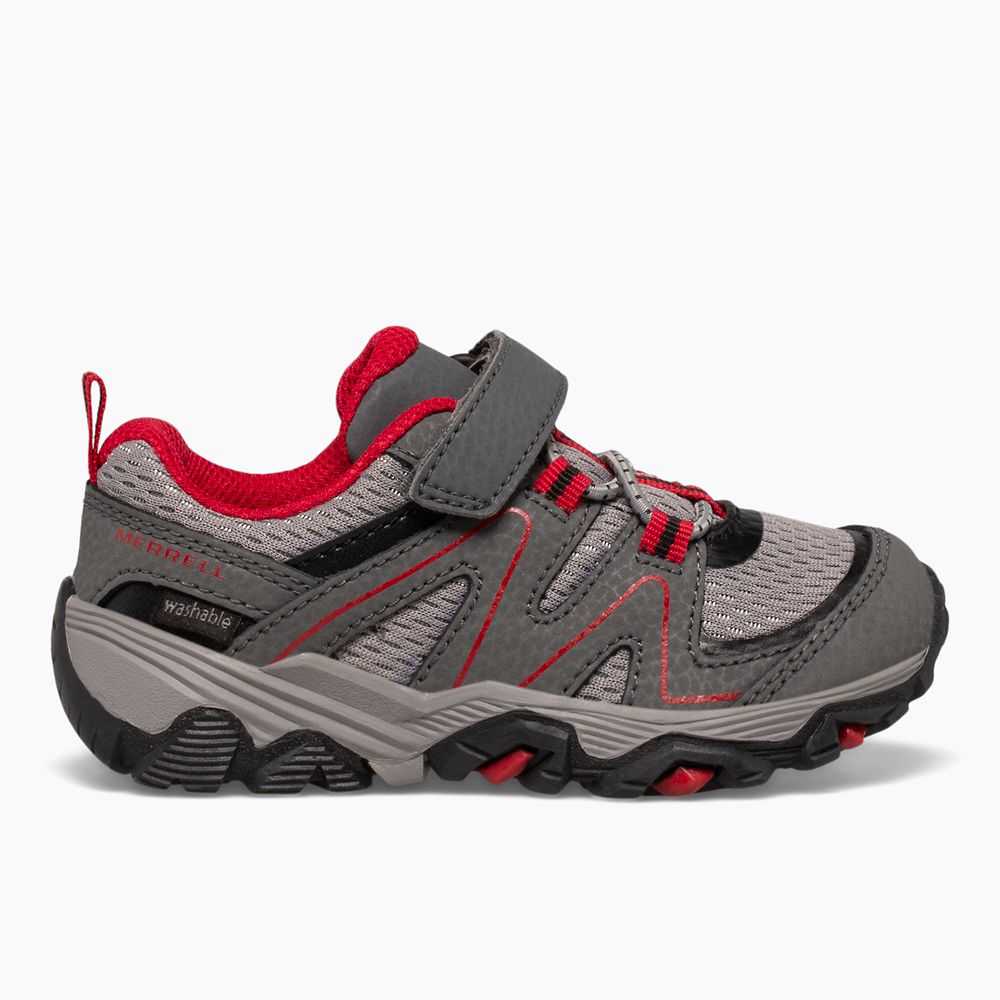 Grey/Red/Black Girls\' Merrell Trail Quest Sneakers | Dubai-8215349