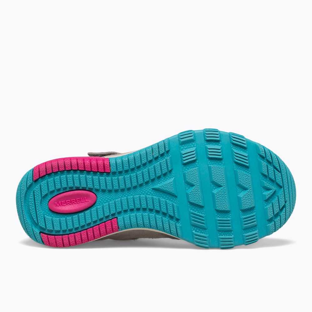 Grey/Turquoise/Fuchsia Boys' Merrell Jungle Moc Slip On Shoes | Dubai-3862491