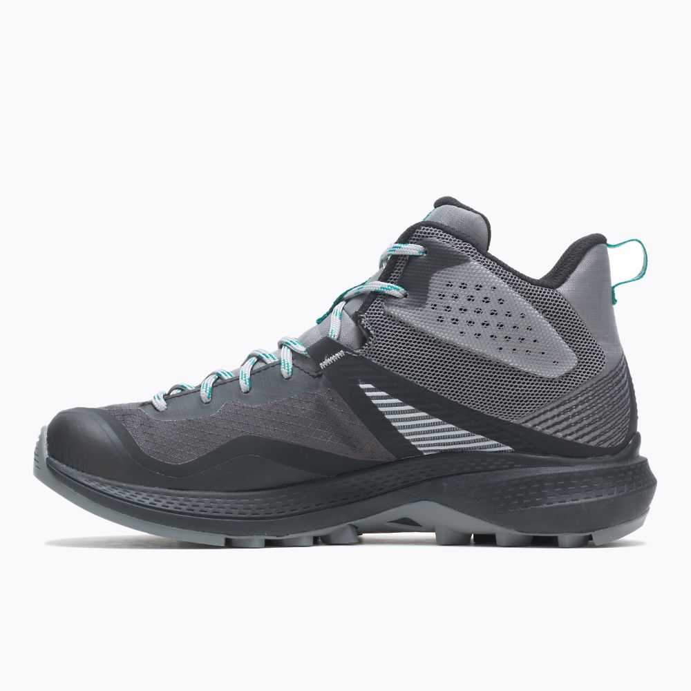 Grey/Turquoise Women's Merrell MQM 3 Mid GORE-TEX® Hiking Boots | Dubai-3546281