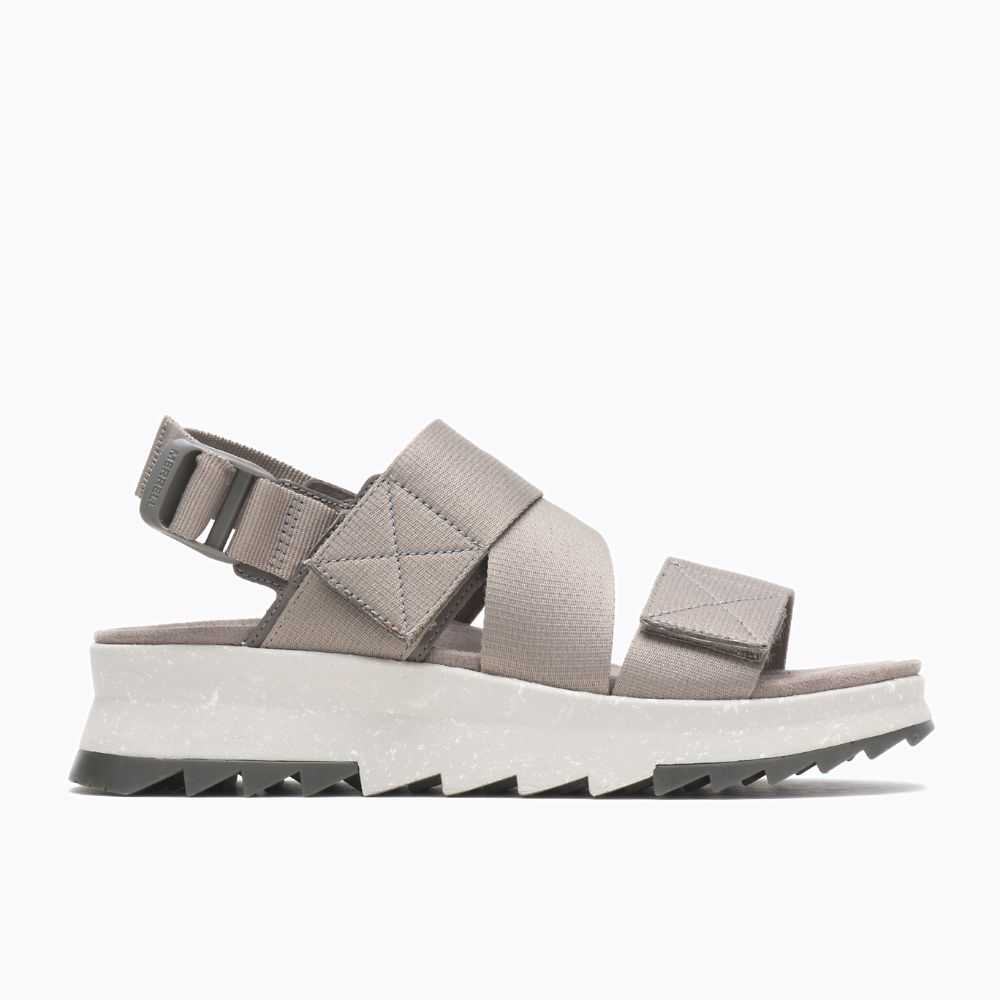 Grey Women's Merrell Alpine Cush Backstrap Sandals | Dubai-2970813