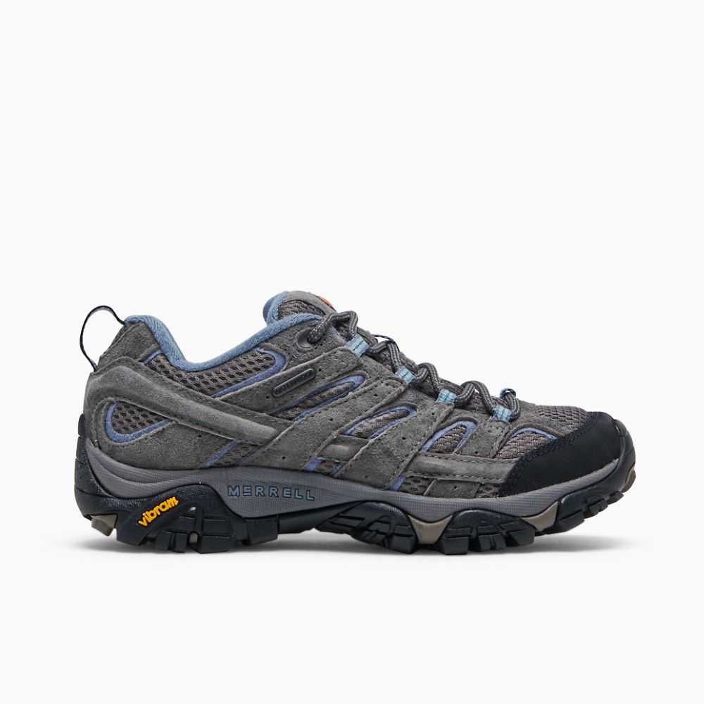 Grey Women\'s Merrell Moab 2 Waterproof Hiking Shoes | Dubai-0873159