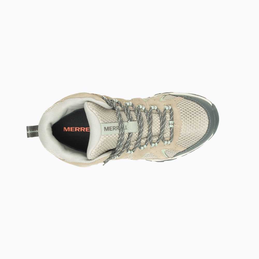 Grey Women's Merrell Oakcreek Mid Waterproof Hiking Boots | Dubai-0543698