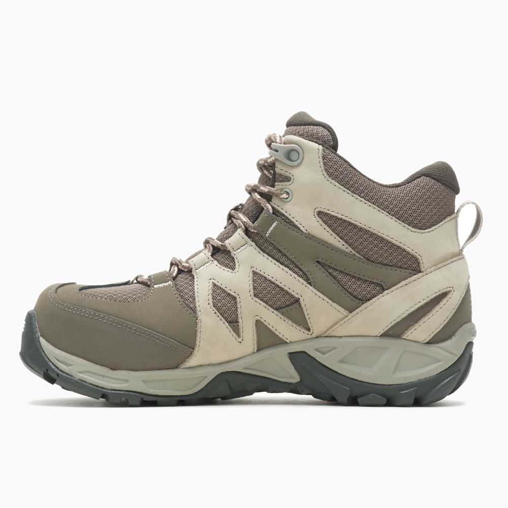 Grey Women's Merrell Siren Mid Waterproof Alloy Toe Work Boots | Dubai-5863192