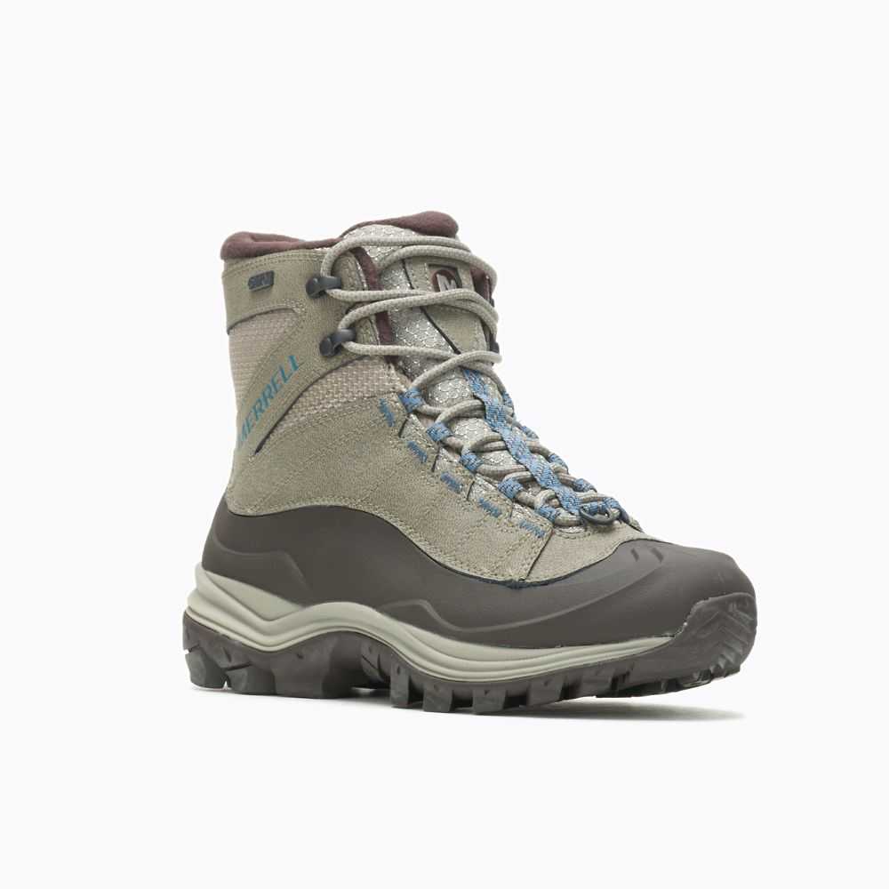 Grey Women's Merrell Thermo Chill Mid Shell Waterproof Winter Boots | Dubai-5146287