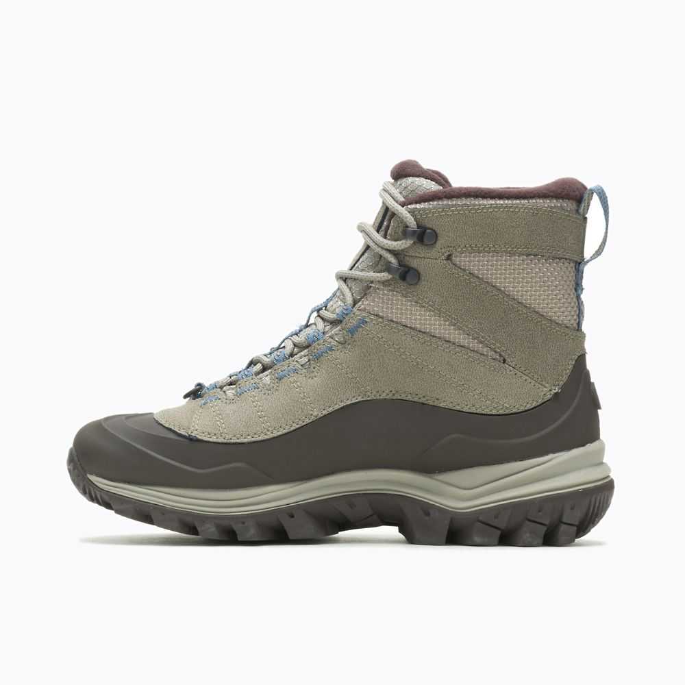 Grey Women's Merrell Thermo Chill Mid Shell Waterproof Winter Boots | Dubai-5146287