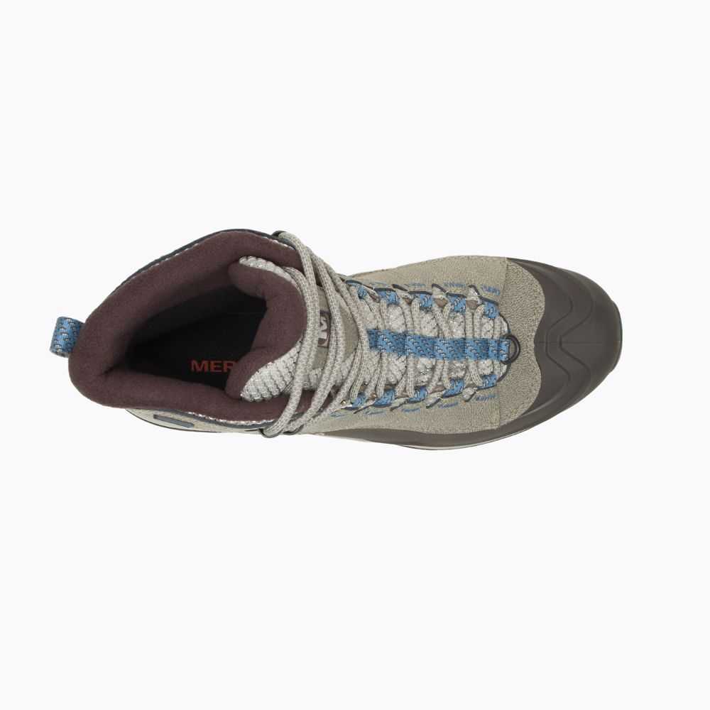 Grey Women's Merrell Thermo Chill Mid Shell Waterproof Winter Boots | Dubai-5146287