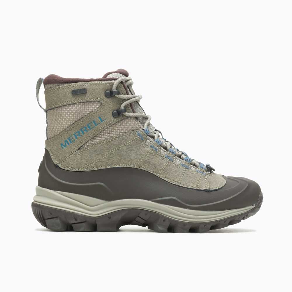 Grey Women\'s Merrell Thermo Chill Mid Shell Waterproof Winter Boots | Dubai-5146287