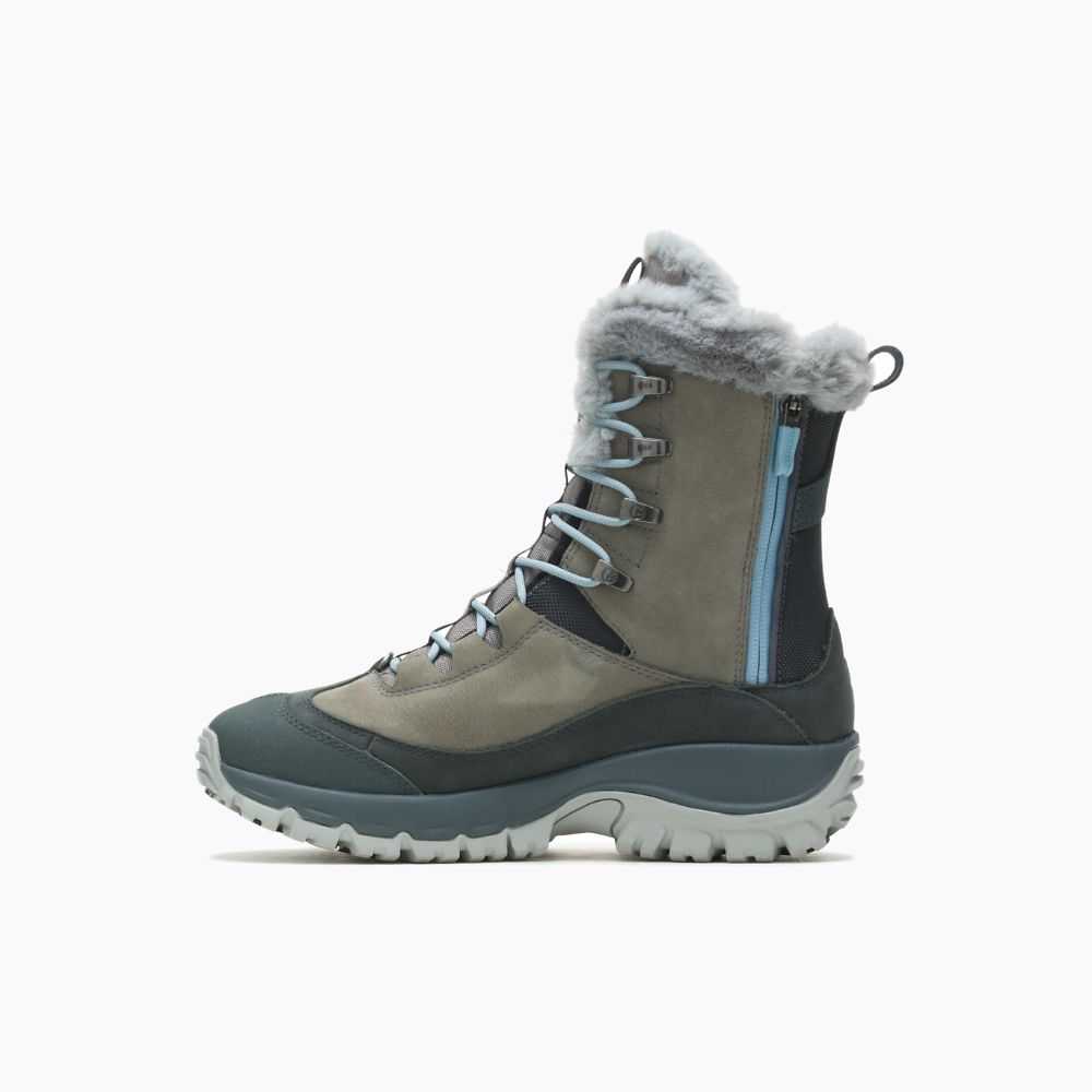 Grey Women's Merrell Thermo Rhea Mid Waterproof Hiking Boots | Dubai-2598143