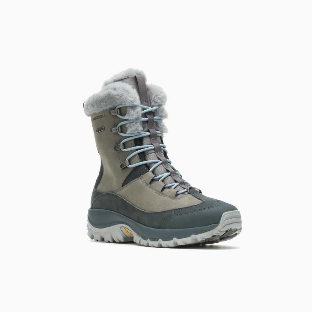 Grey Women's Merrell Thermo Rhea Mid Waterproof Hiking Boots | Dubai-2598143