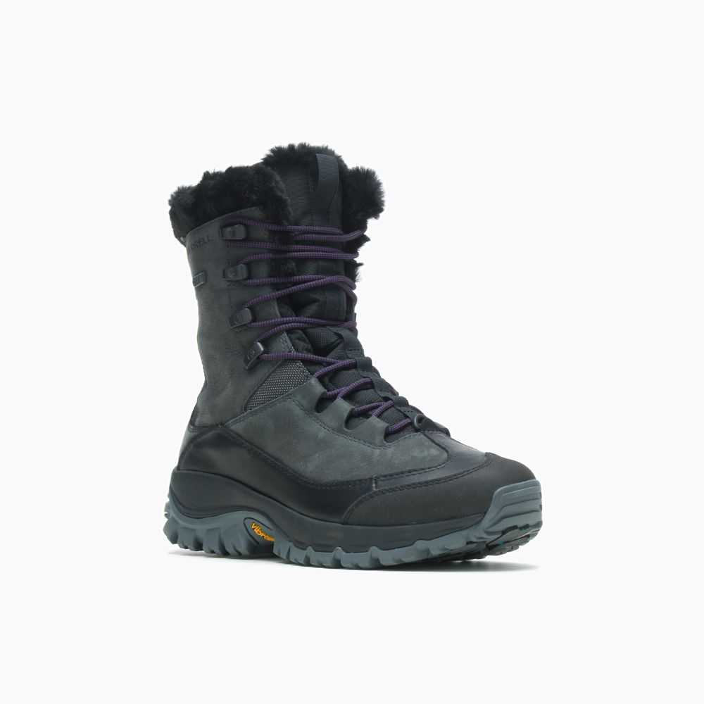 Grey Women's Merrell Thermo Rhea Mid Waterproof Hiking Boots | Dubai-7945680