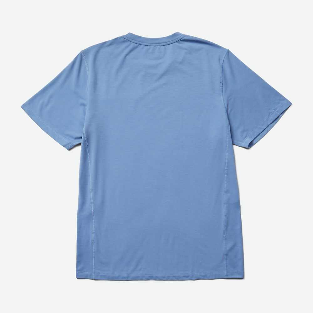 Light Blue Men's Merrell Tencel T Shirts | Dubai-8254937