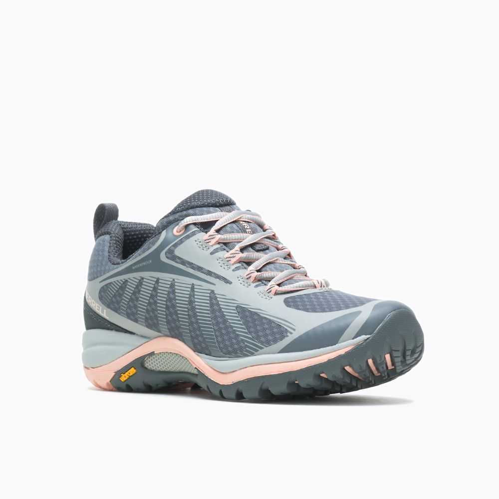 Light Blue Women's Merrell Siren Edge 3 Waterproof Hiking Shoes | Dubai-0623194