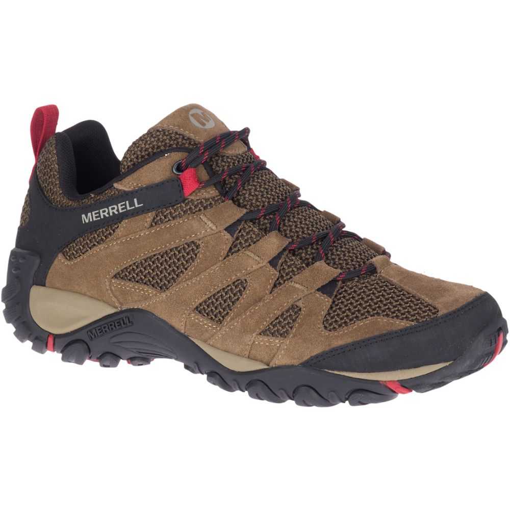 Light Brown Men's Merrell Alverstone Hiking Shoes | Dubai-7698102