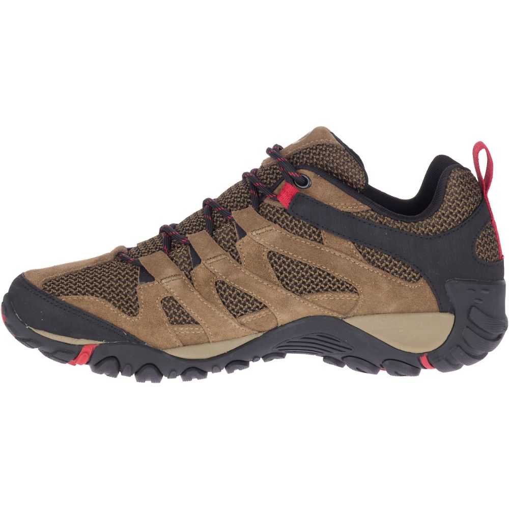 Light Brown Men's Merrell Alverstone Hiking Shoes | Dubai-7698102