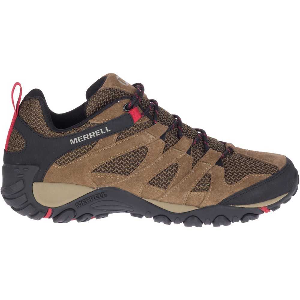 Light Brown Men\'s Merrell Alverstone Hiking Shoes | Dubai-7698102