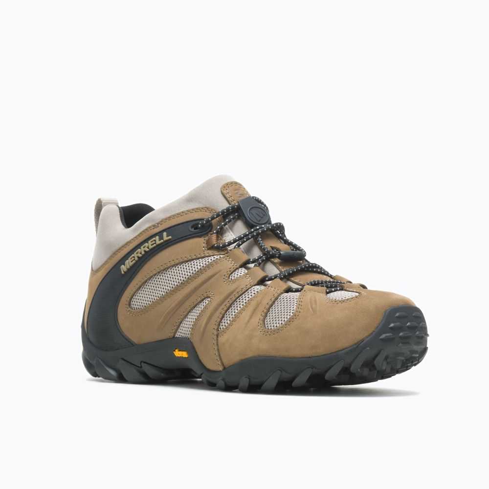 Light Brown Men's Merrell Chameleon 8 Stretch Sneakers | Dubai-6538127