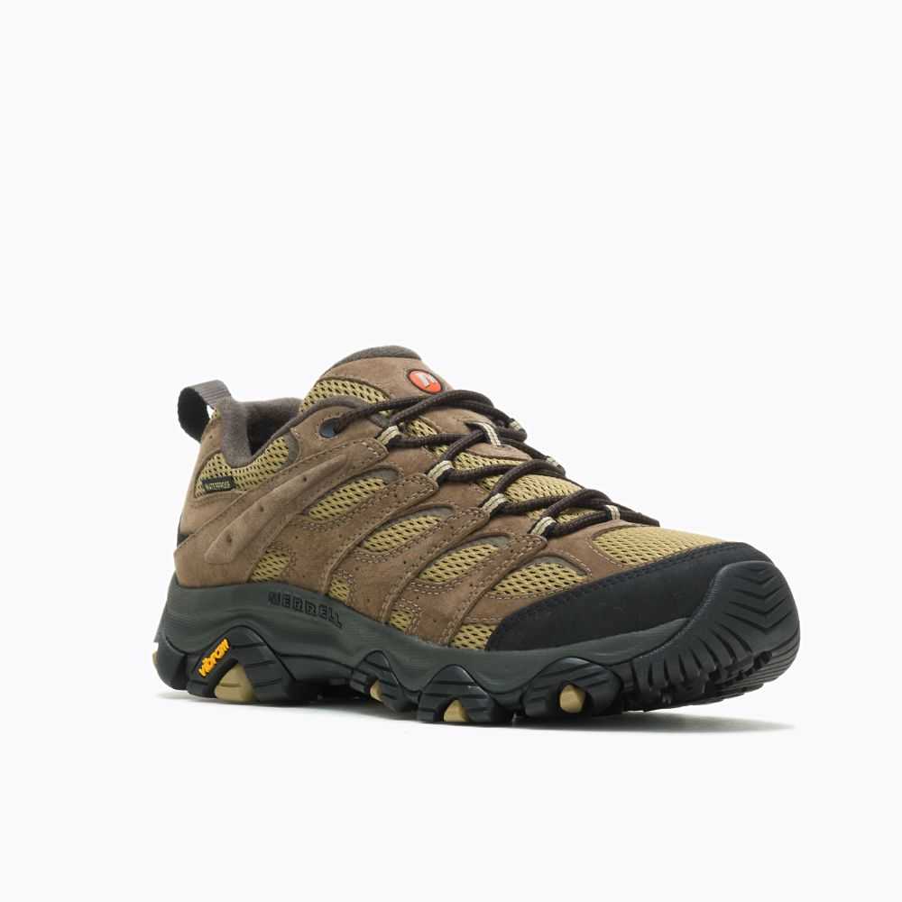 Light Brown Men's Merrell Moab 3 Waterproof Hiking Shoes | Dubai-3568907