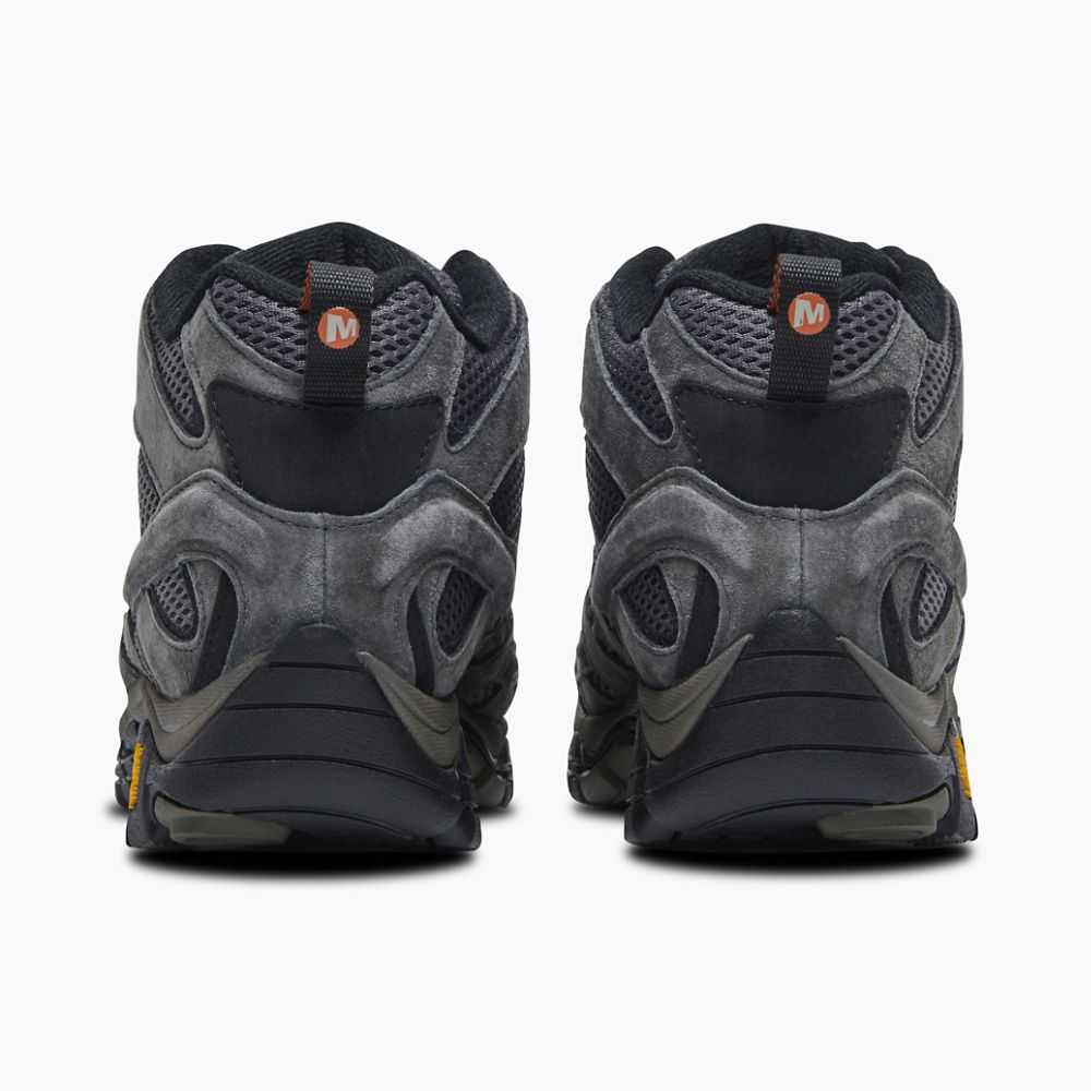 Light Grey Green Men's Merrell Moab 2 Mid Waterproof Hiking Boots | Dubai-3026587