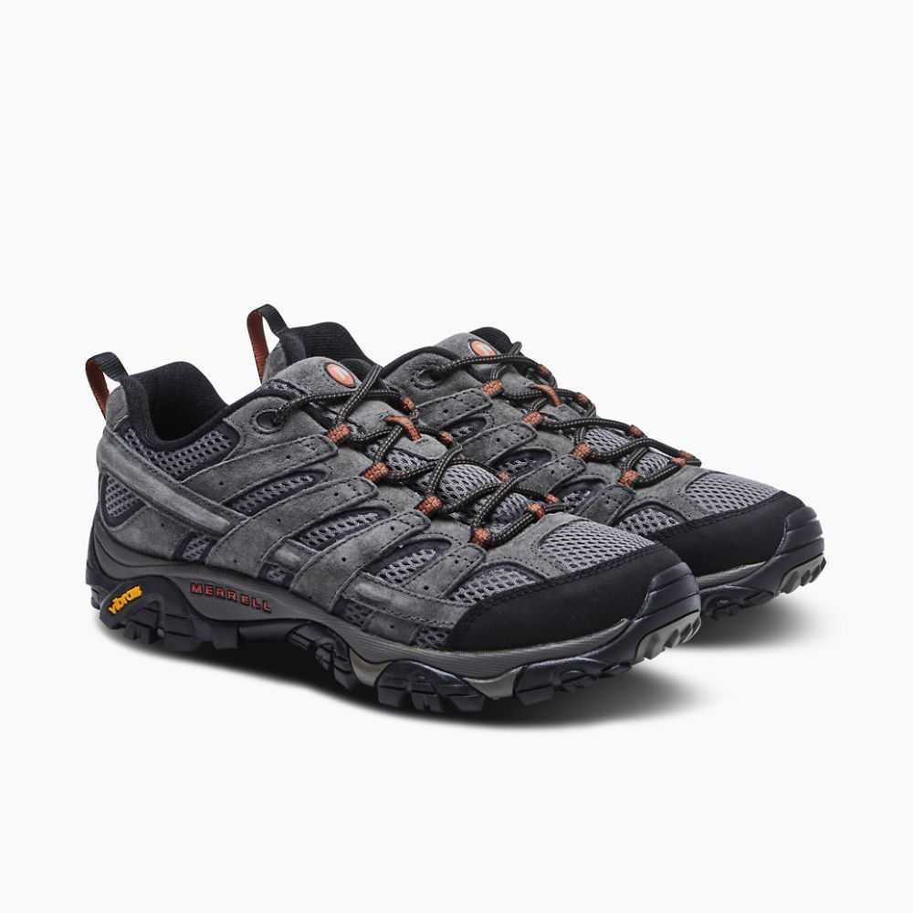 Light Grey Green Men's Merrell Moab 2 Ventilator Wide Width Hiking Shoes | Dubai-7324106