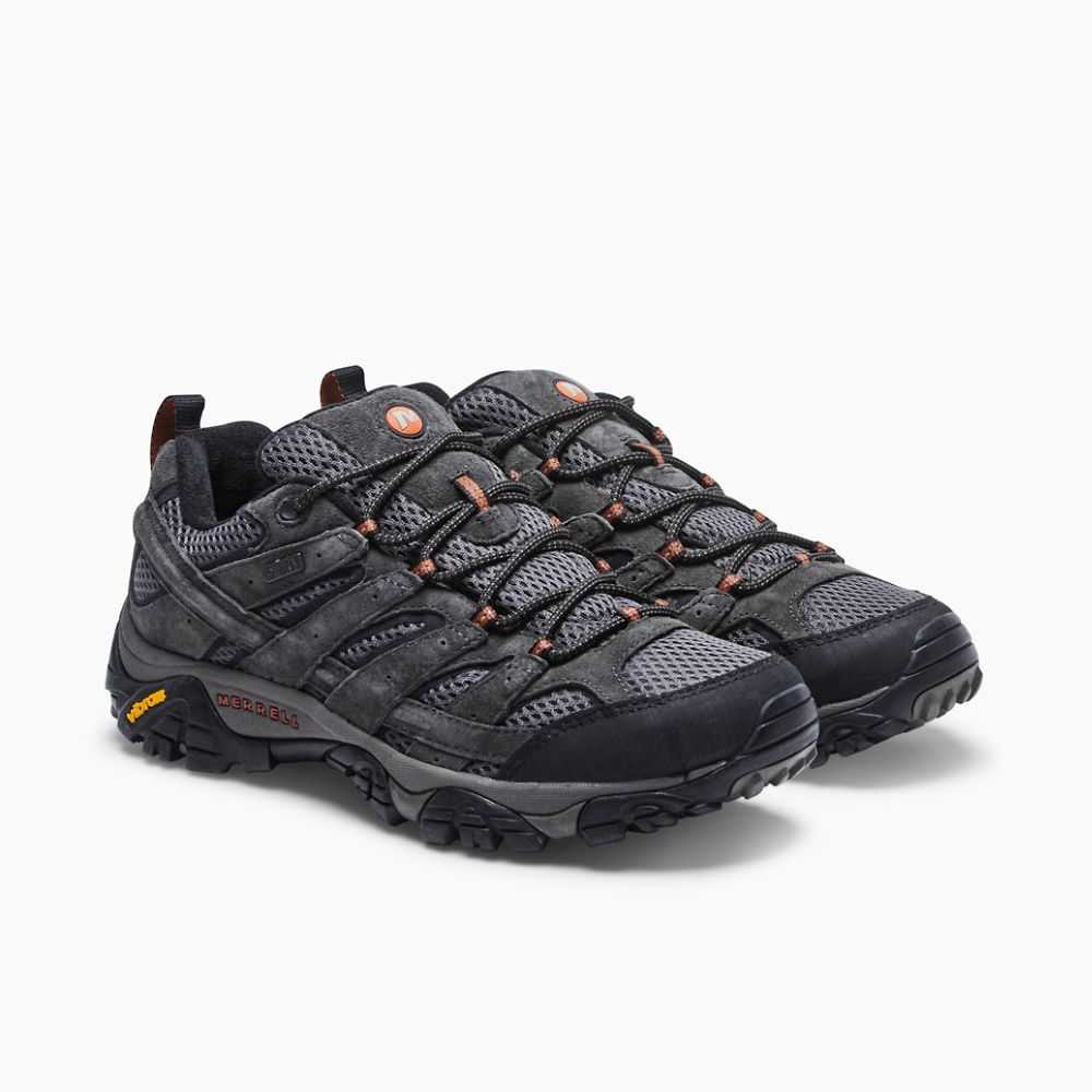 Light Grey Green Men's Merrell Moab 2 Waterproof Hiking Shoes | Dubai-5724913