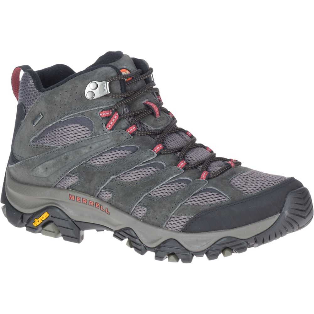 Light Grey Green Men's Merrell Moab 3 Mid GORE-TEX® Hiking Boots | Dubai-3614758