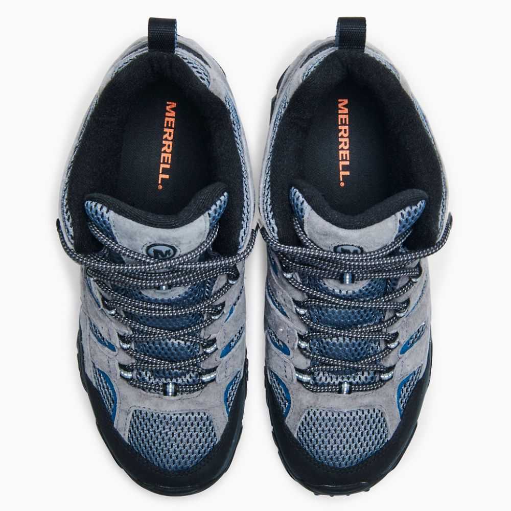 Light Grey Men's Merrell Moab 2 Mid Ventilator Hiking Boots | Dubai-0659743