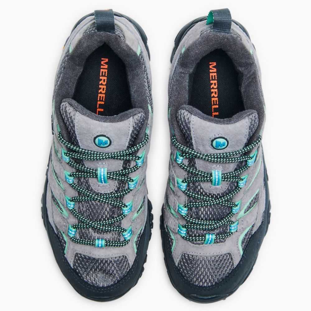 Light Grey Women's Merrell Moab 2 Waterproof Hiking Shoes | Dubai-7813652