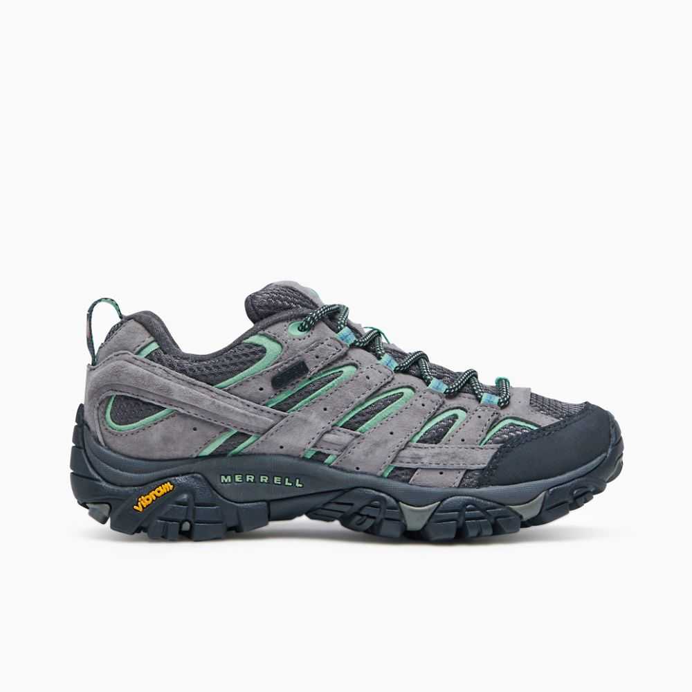 Light Grey Women\'s Merrell Moab 2 Waterproof Hiking Shoes | Dubai-7813652