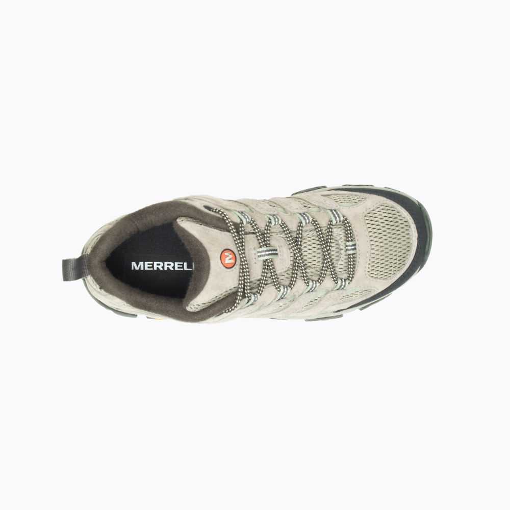 Light Grey Women's Merrell Moab 3 Wide Width Hiking Shoes | Dubai-0835274