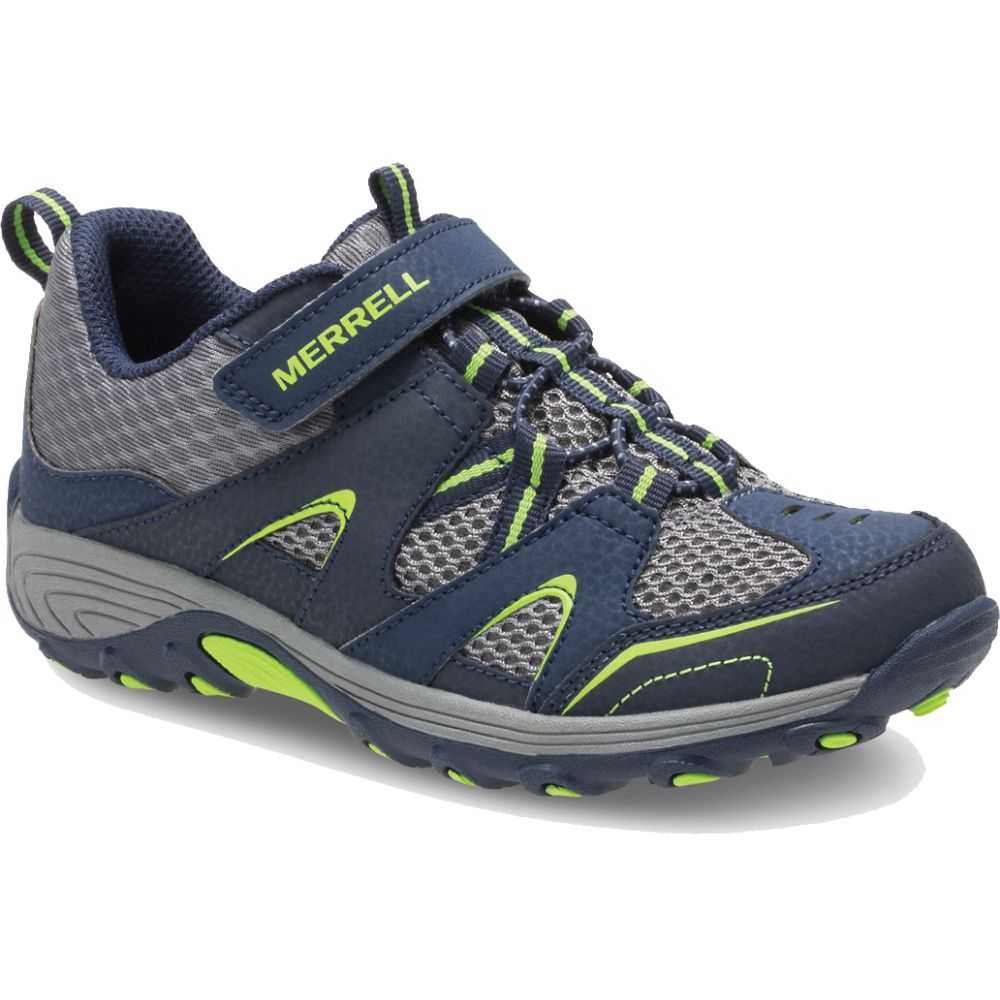 Navy/Green Boys' Merrell Trail Chaser Sneakers | Dubai-9586374