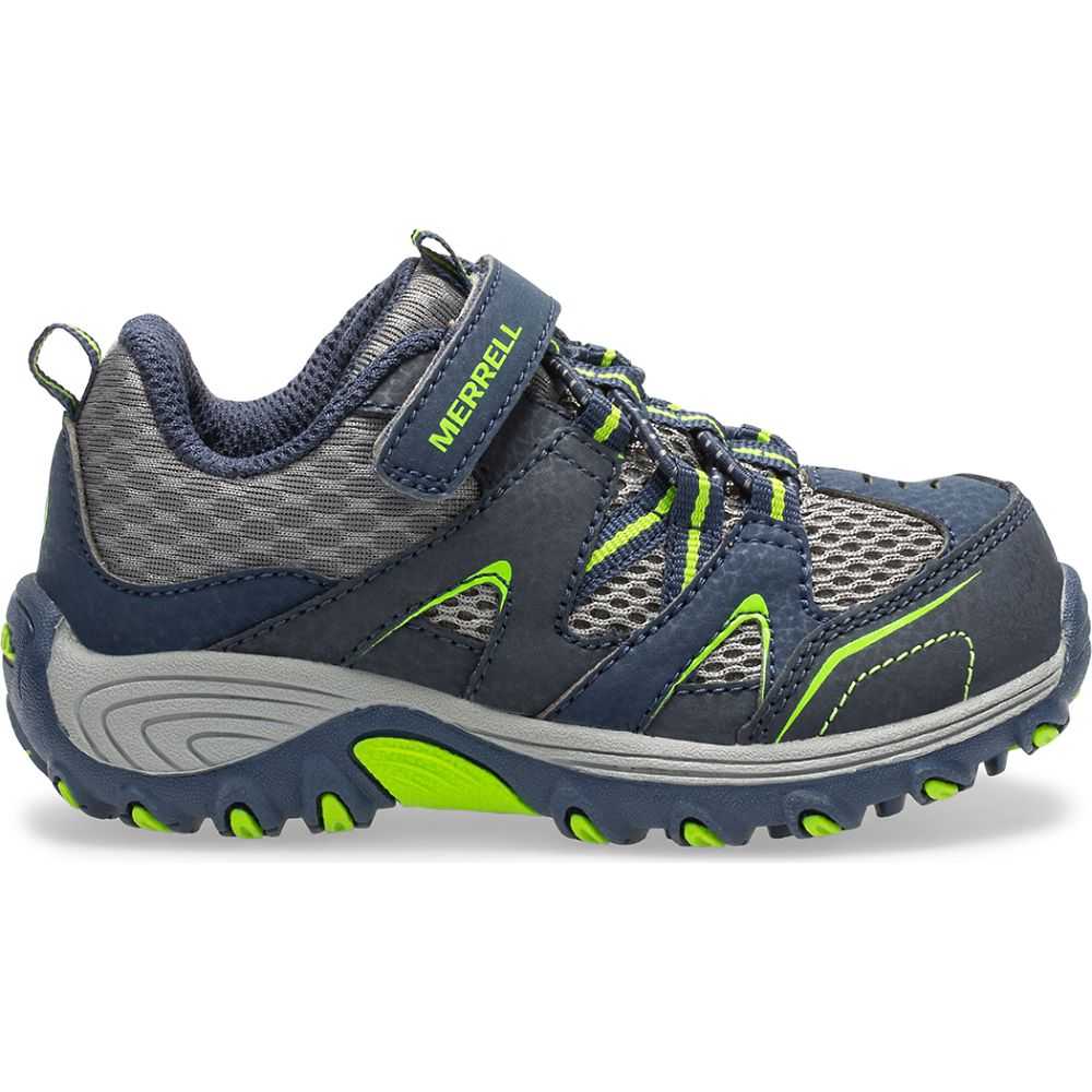 Navy/Green Girls\' Merrell Trail Chaser Sneakers | Dubai-8067592