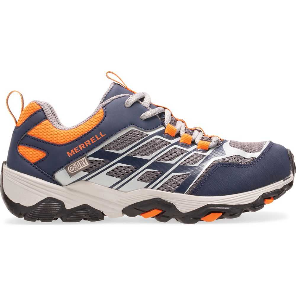 Navy/Grey/Orange Boys\' Merrell Moab FST Low Sneakers | Dubai-2139478