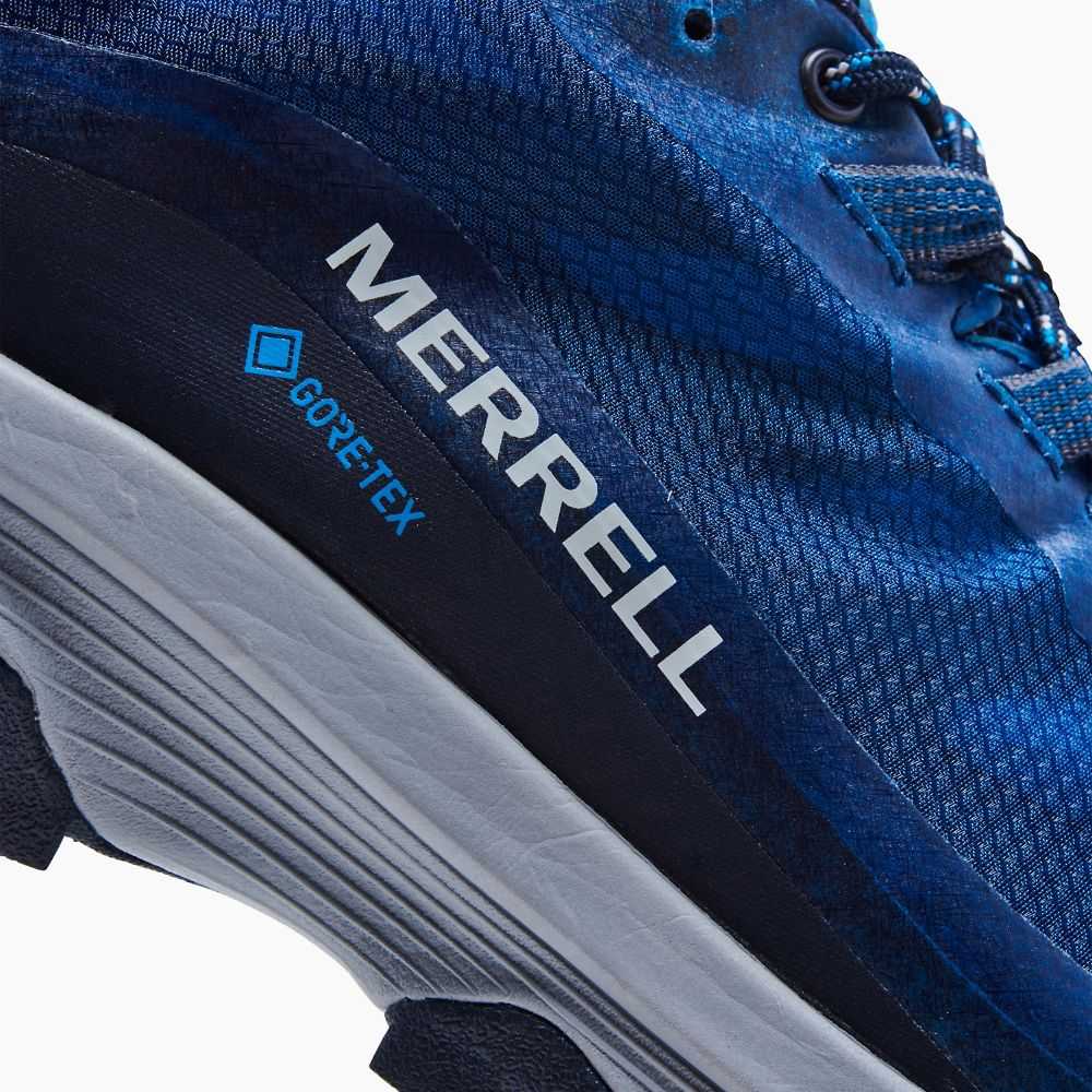 Navy Men's Merrell Moab Speed GORE-TEX® Hiking Shoes | Dubai-8603571