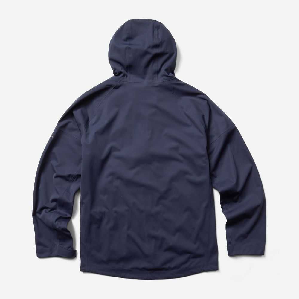 Navy Men's Merrell Whisper Rain Jackets | Dubai-8352960