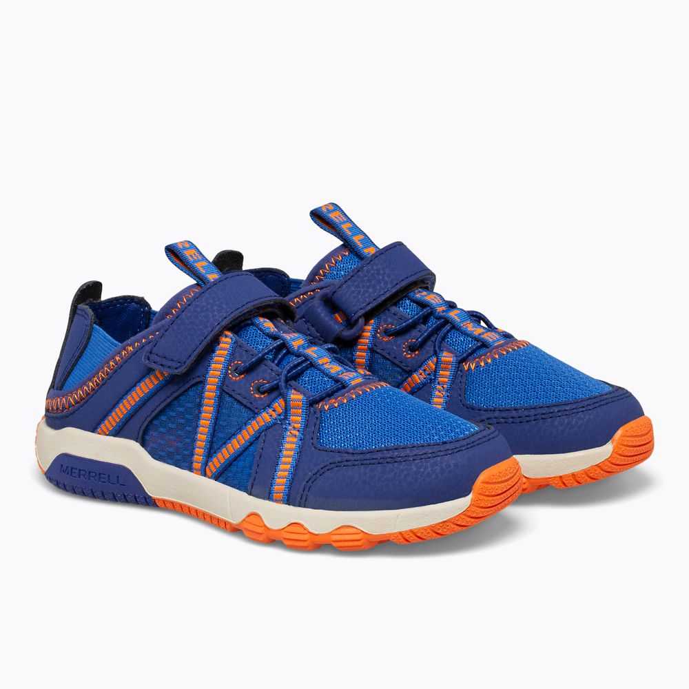 Navy/Orange Boys' Merrell Hydro Sneakers | Dubai-3209845