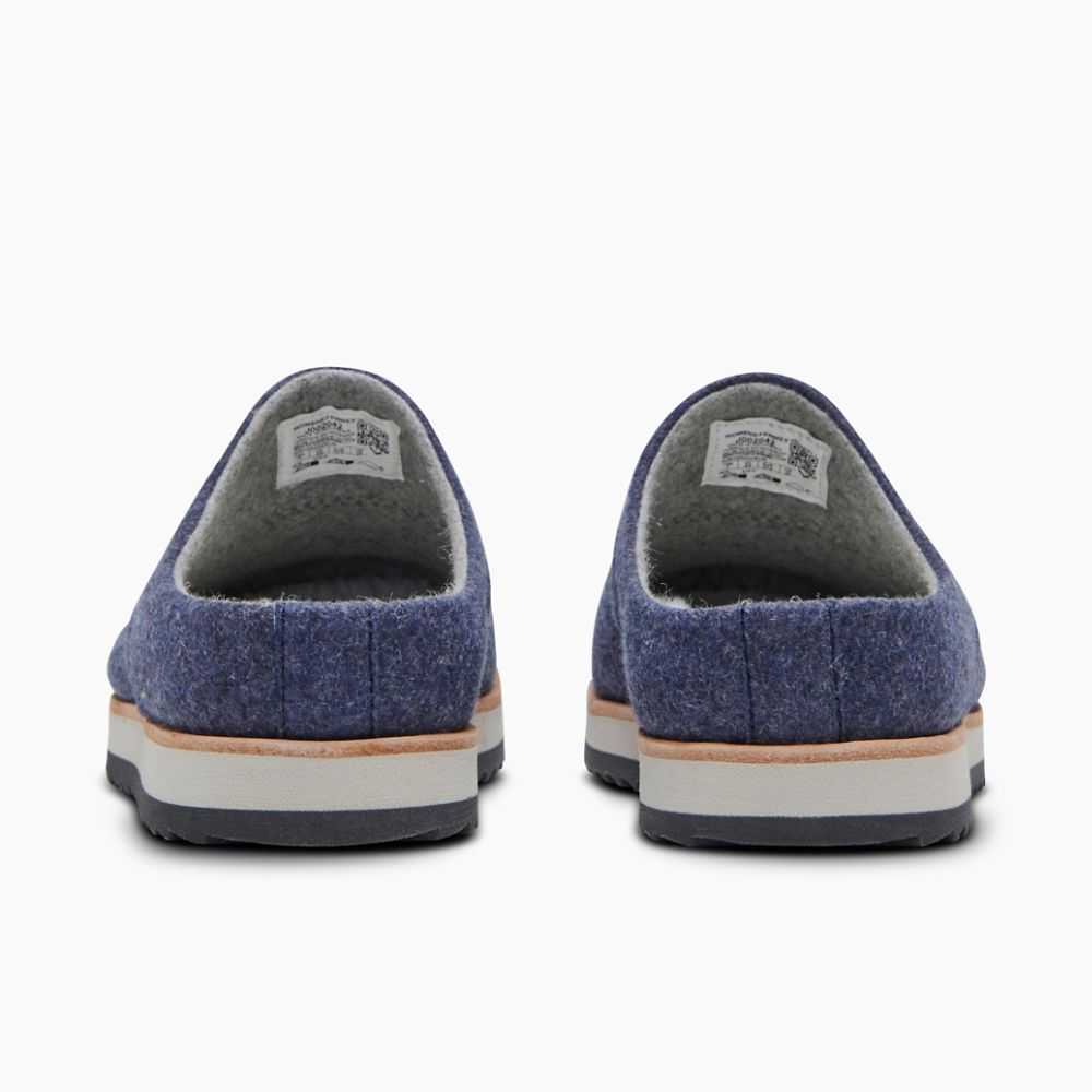 Navy Women's Merrell Juno Clog Wool Casual Shoes | Dubai-6150927