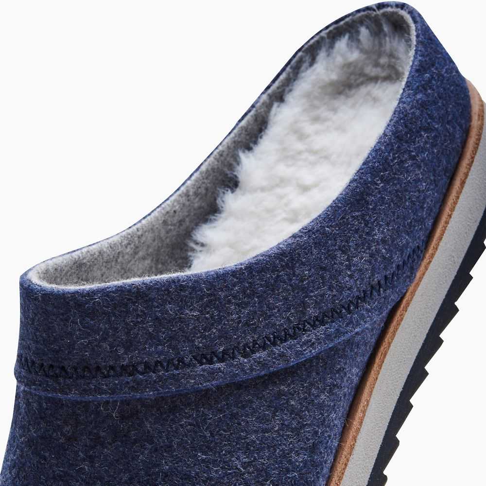 Navy Women's Merrell Juno Clog Wool Casual Shoes | Dubai-6150927