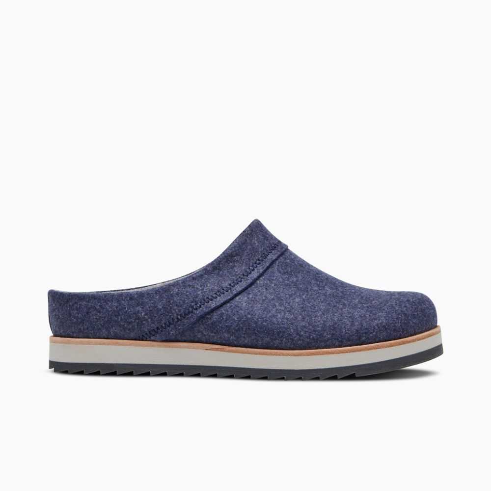 Navy Women\'s Merrell Juno Clog Wool Casual Shoes | Dubai-6150927