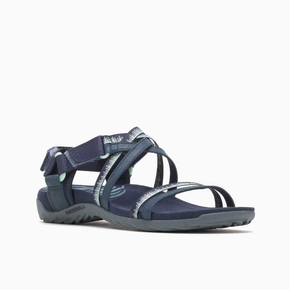 Navy Women's Merrell Terran 3 Cush Lattice Sandals | Dubai-2196075