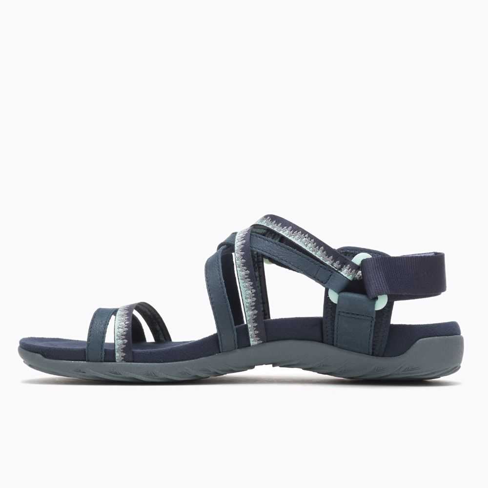 Navy Women's Merrell Terran 3 Cush Lattice Sandals | Dubai-2196075